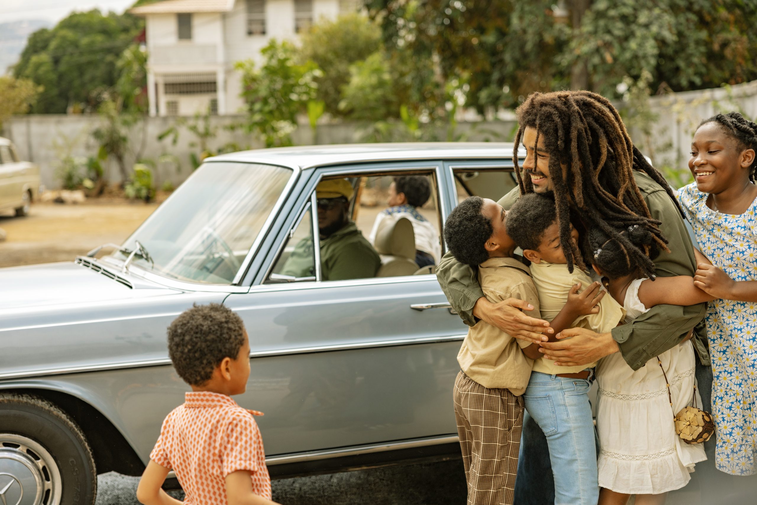 Kingsley Ben-Adir as “Bob Marley” in Bob Marley: One Love from Paramount Pictures.