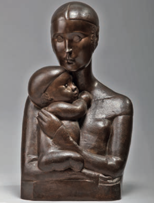Chana Orloff (1888-1968), Maternité, 1924, bronze. Musée des années 30, Boulogne Billancourt
© Chana Orloff, Adagp, Paris 2023